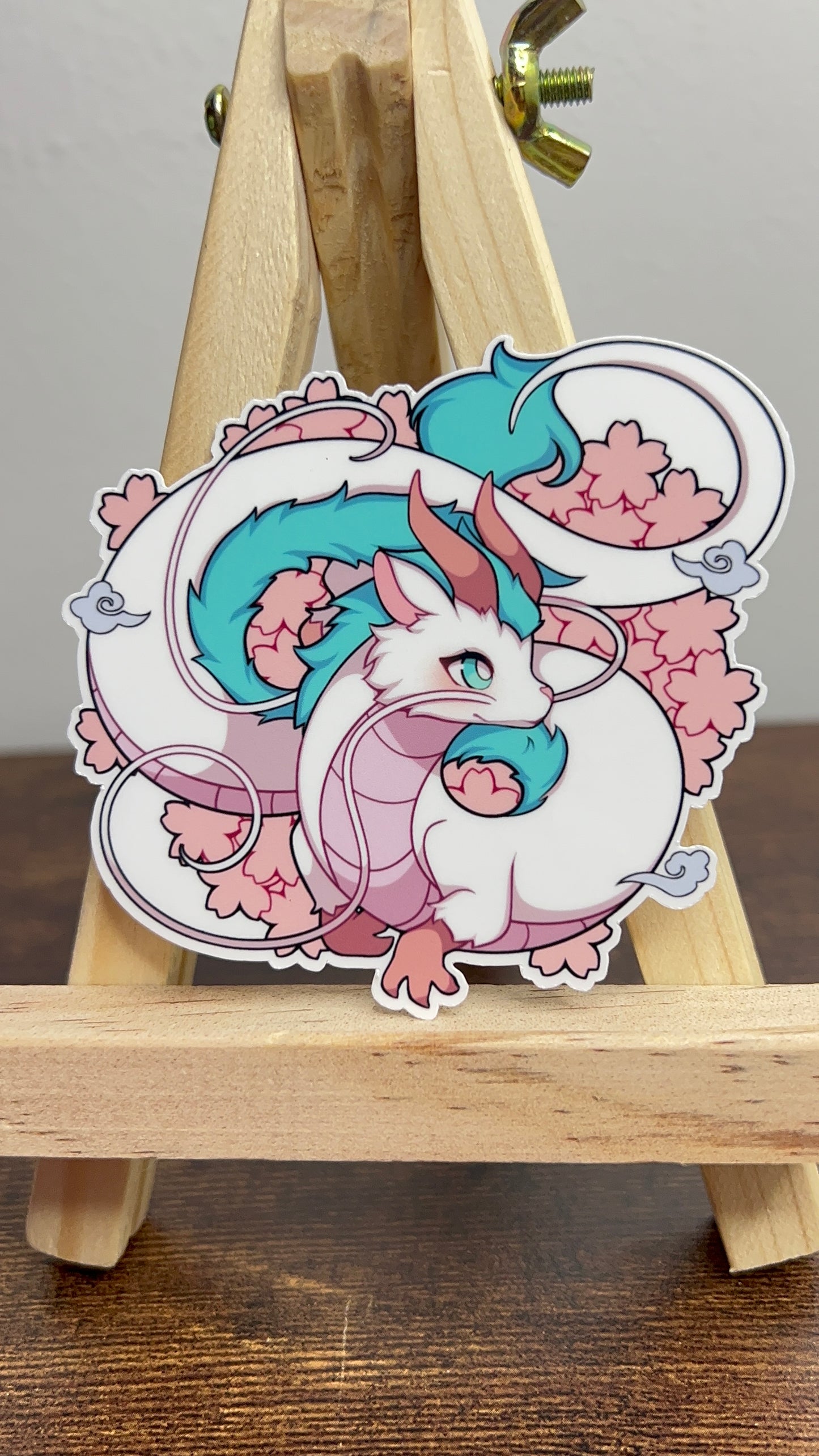 Haku with Flowers Sticker - Die Cut