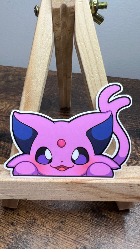 Peeker Espeon - Die Cut Sticker